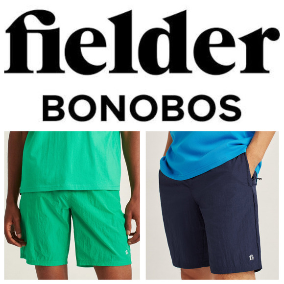 Bonobos Other - 2 Bonobos Fielder Nylon Shorts 7" Golf Outdoor Preppy Drawstring Crinkle Men's S